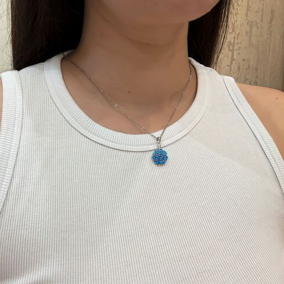 Серебряная подвеска с опалом 1.322ct