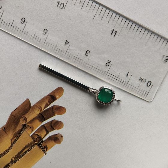 Серебряная подвеска с агатом 0.725ct