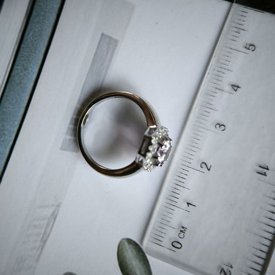 Серебряное кольцо с аметистом 1.53ct