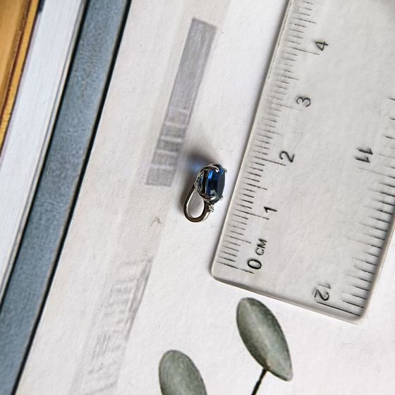 Серебряная подвеска с сапфиром nano 0.582ct