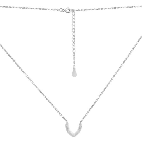Серебряное колье с фианитами