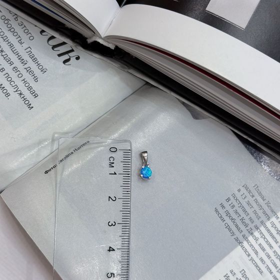 Серебряная подвеска с опалом 0.216ct