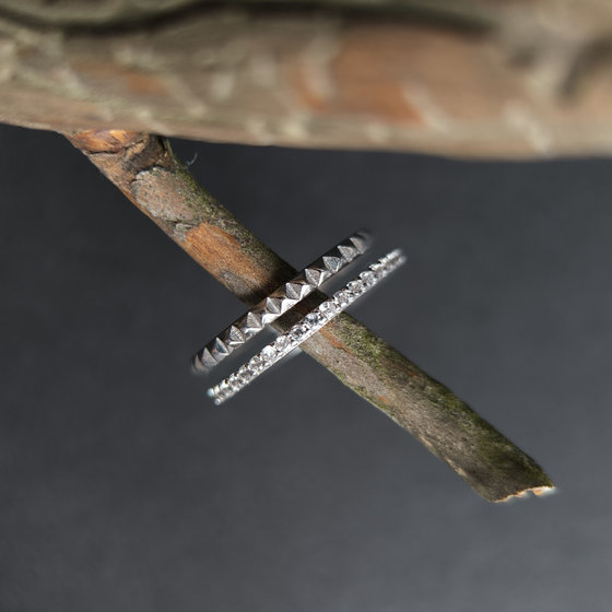 Серебряное кольцо с фианитами 0.29ct