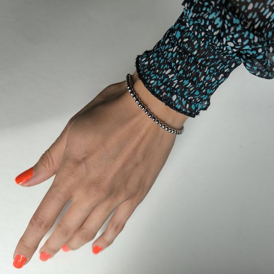 Серебряный браслет без камней