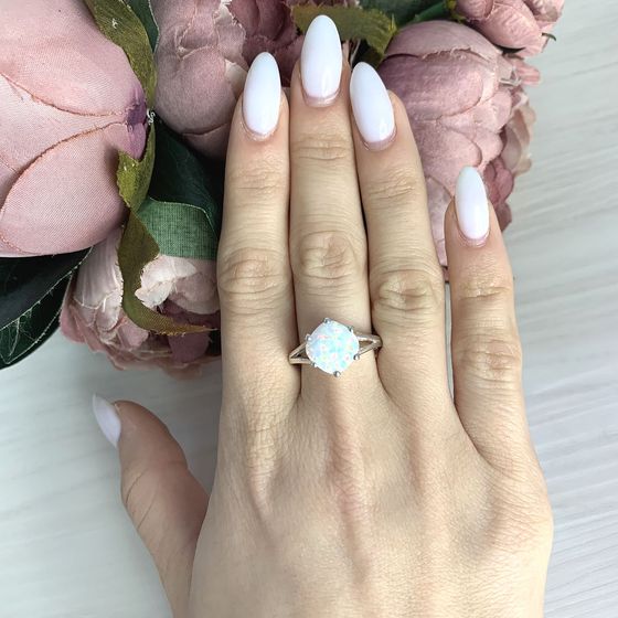 Серебряное кольцо с опалом 1.742ct