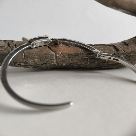 Серебряный браслет с фианитами