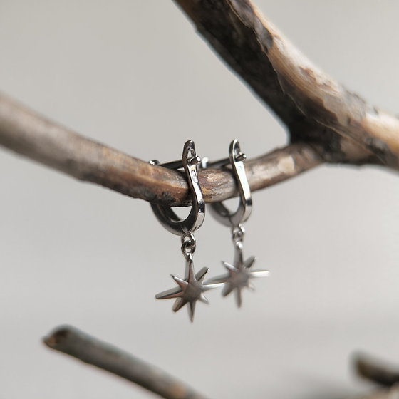 Серебряные серьги без камней