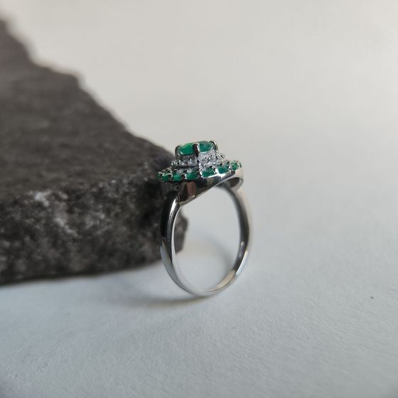 Серебряное кольцо с агатом 1.178ct