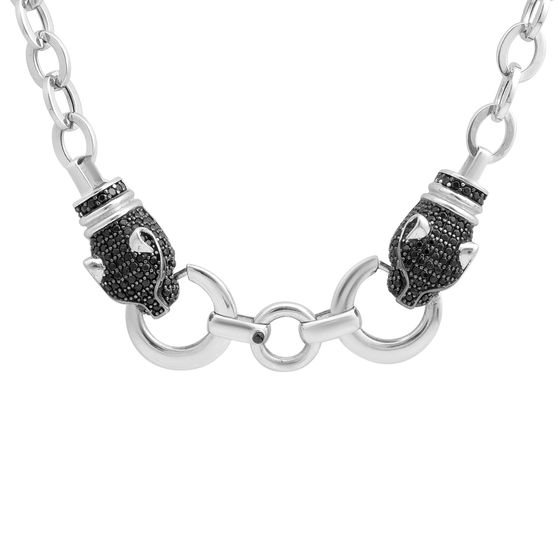 Золотое колье с фианитами 1.4ct