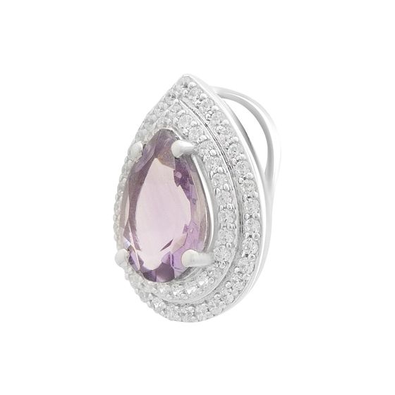 Серебряная подвеска с аметистом 2.363ct