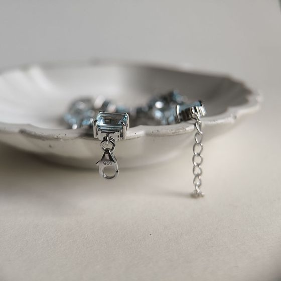 Серебряный браслет с топазом 24.425ct Серебряный браслет с топазом 24.425ct