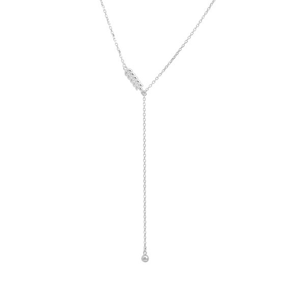 Серебряное колье без камней