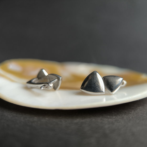 Серебряные серьги без камней