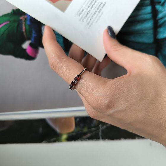 Серебряное кольцо с гранатом 1.284ct