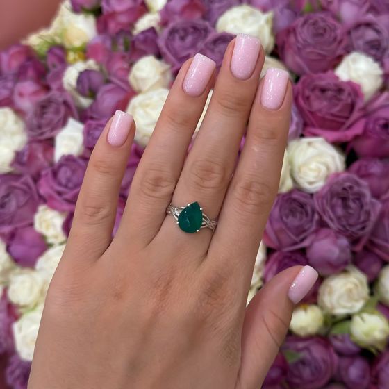 Серебряное кольцо с агатом 2.658ct