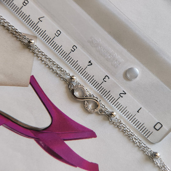 Серебряный браслет с фианитами