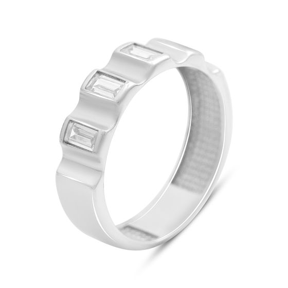 Серебряное кольцо с фианитами