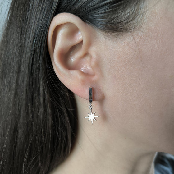 Серебряные серьги без камней