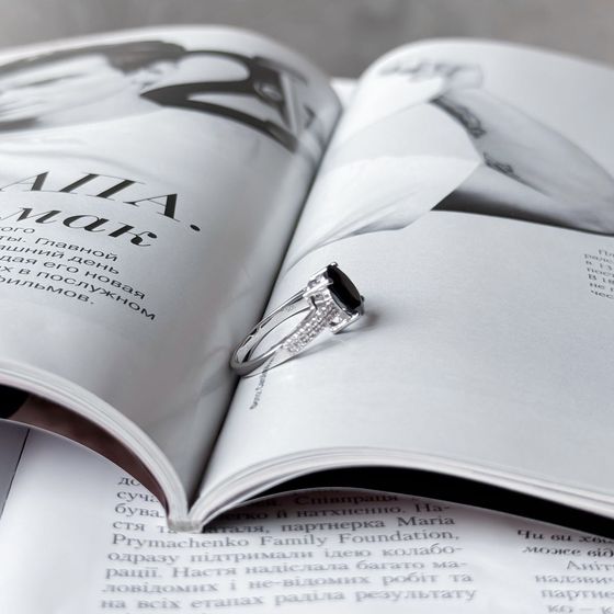 Серебряное кольцо с сапфиром 3.57ct