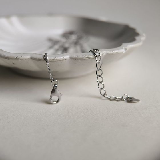 Серебряное колье с агатом