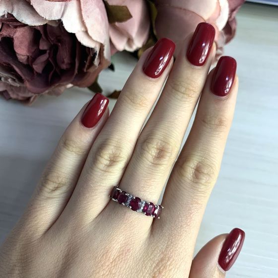 Серебряное кольцо с рубином 2.514ct