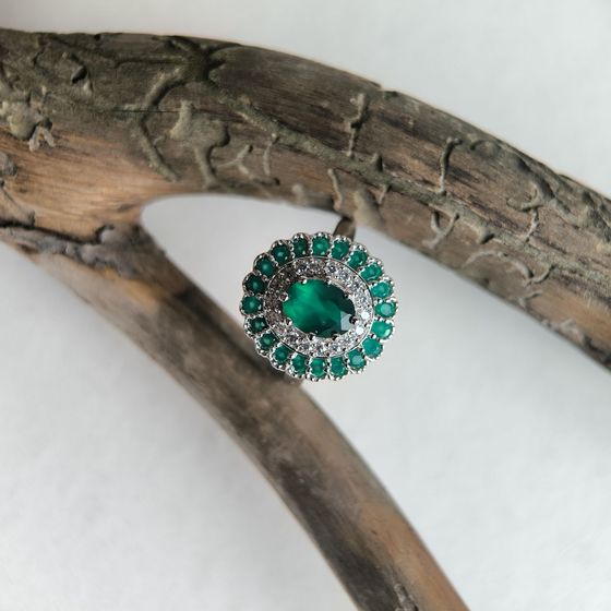 Серебряное кольцо с агатом 2.228ct