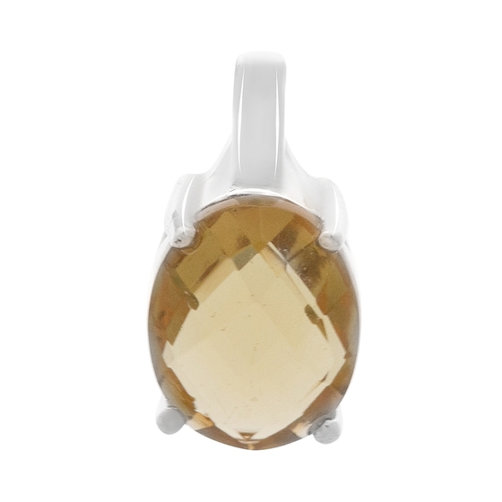 Серебряная подвеска с султанитом 2.47ct