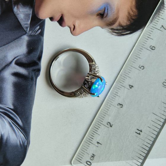 Серебряное кольцо с опалом 2.617ct