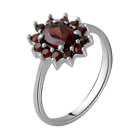 Серебряное кольцо с гранатом 1.47ct