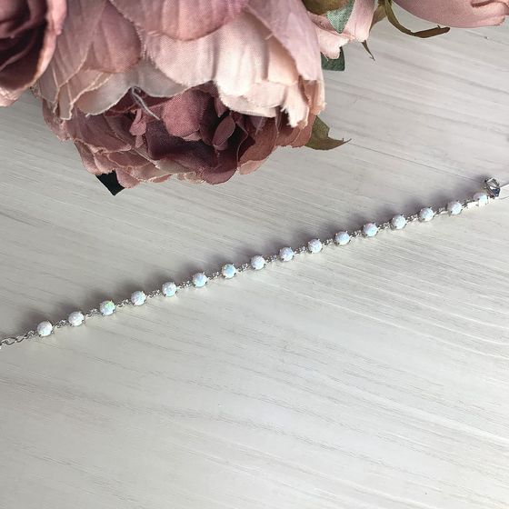 Серебряный браслет с опалом 3.775ct