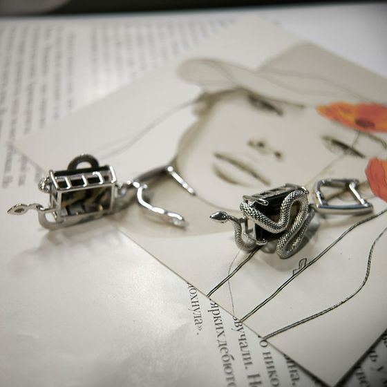 Серебряные серьги с раухтопазом (дымчатым кварцем) 15.158ct