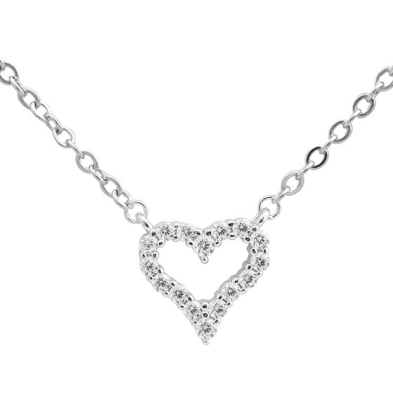 Серебряное колье с фианитами