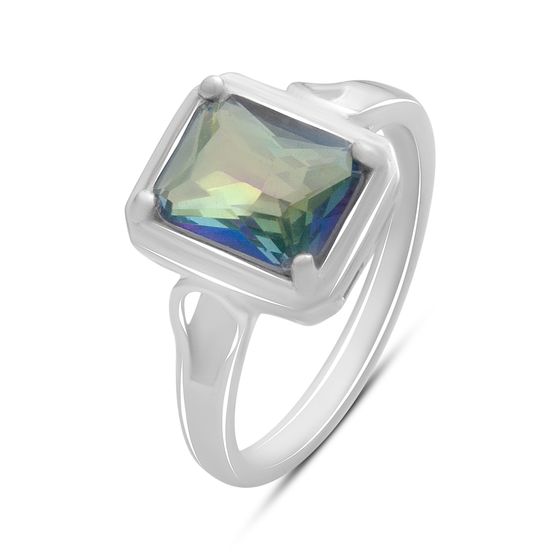 Серебряное кольцо с мистик топазом 1.6ct