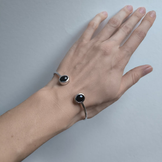 Серебряный браслет с топазом Лондон Блю 4.338ct