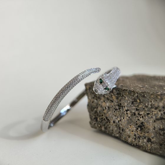 Серебряный браслет с фианитами