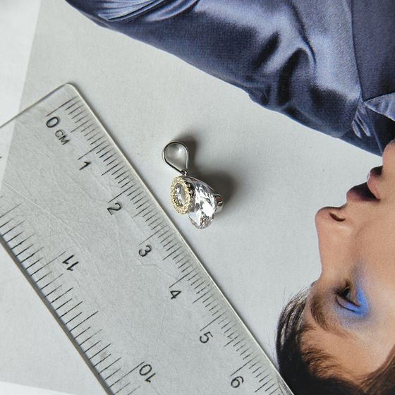 Серебряная подвеска с фианитами