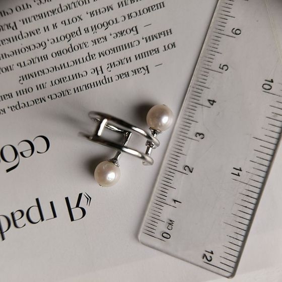 Серебряное кольцо с жемчугом