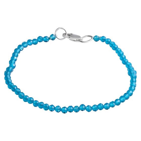 Серебряный браслет с шпинелью