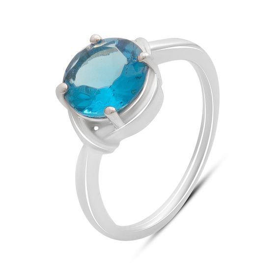 Серебряное кольцо с топазом 1.408ct