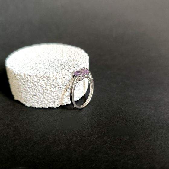 Серебряное кольцо с аметистом 1.383ct