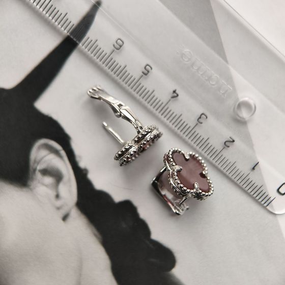 Серебряные серьги с агатом