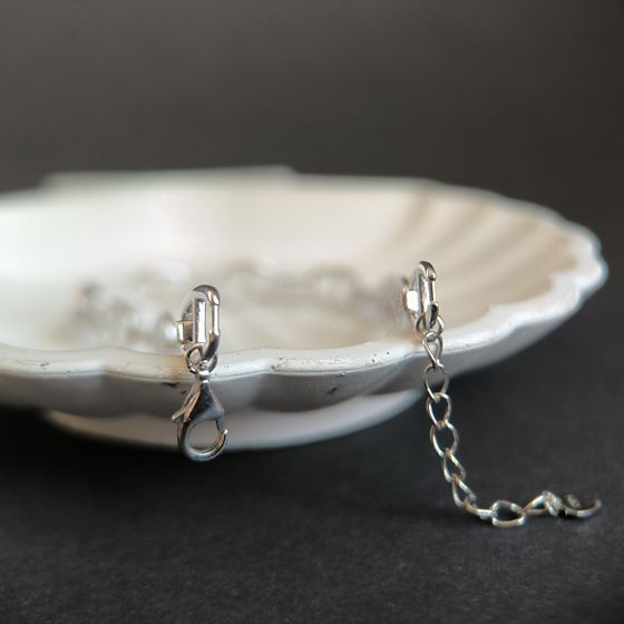 Серебряный браслет с фианитами