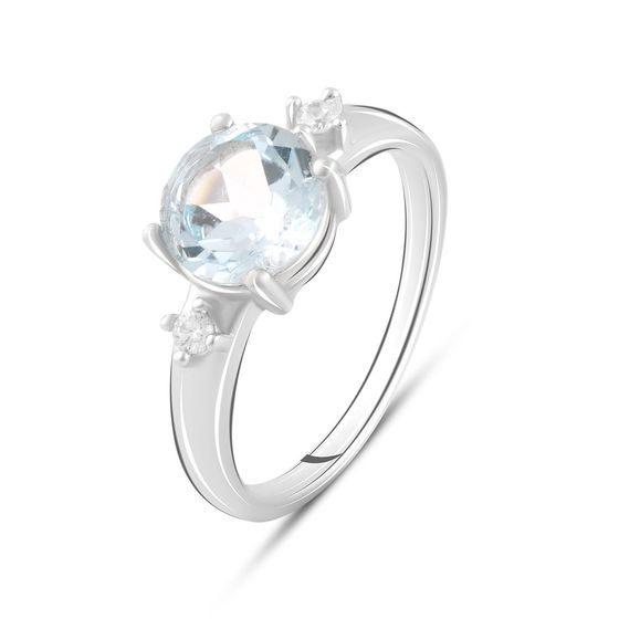 Серебряное кольцо с топазом 2.248ct