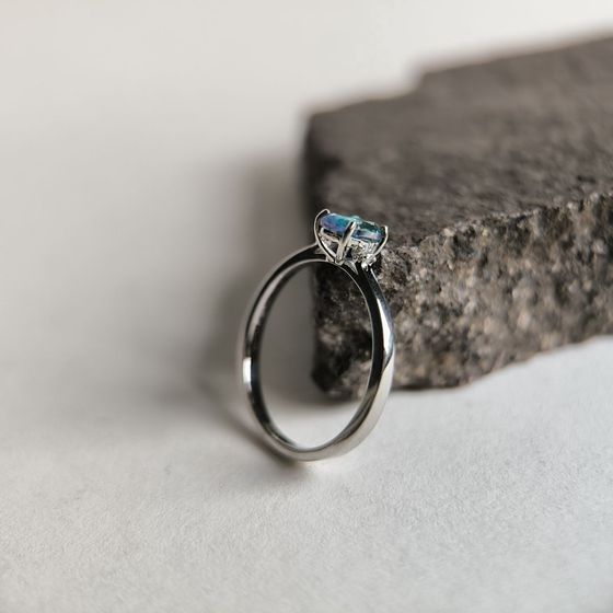 Серебряное кольцо с мистик топазом 0.597ct