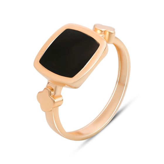 Золотое кольцо с емаллю