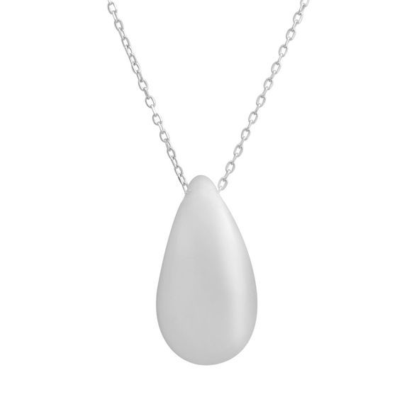 Серебряное колье без камней