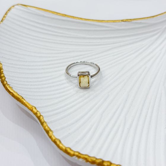 Серебряное кольцо с цитрином nano 1.292ct