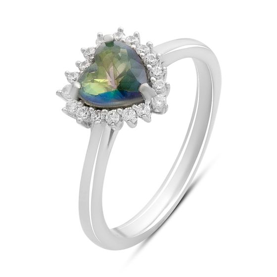 Серебряное кольцо с мистик топазом 0.801ct