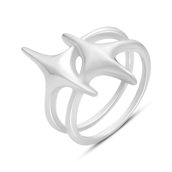 Серебряное кольцо без камней