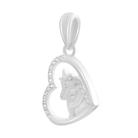 Серебряная подвеска с фианитами